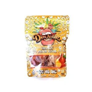 devour chamoy peach rings (600mg thc)