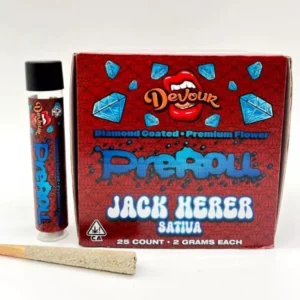 devour diamond crusted pre roll 2g exotic flower + 0.5g diamonds