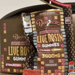 devour stack attack live rosin gummies 3000mg