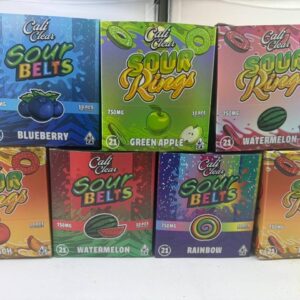 cali clear sour rings 750mg gummies